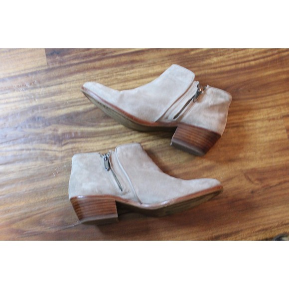 Sam Edelman Tan Suede Booties Size 6.5 Petty - Picture 4 of 9